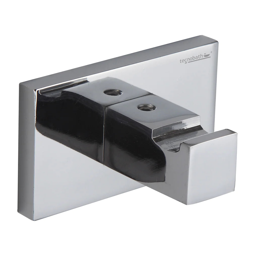 Percha para Baño Latón acabado Cromo Geometric