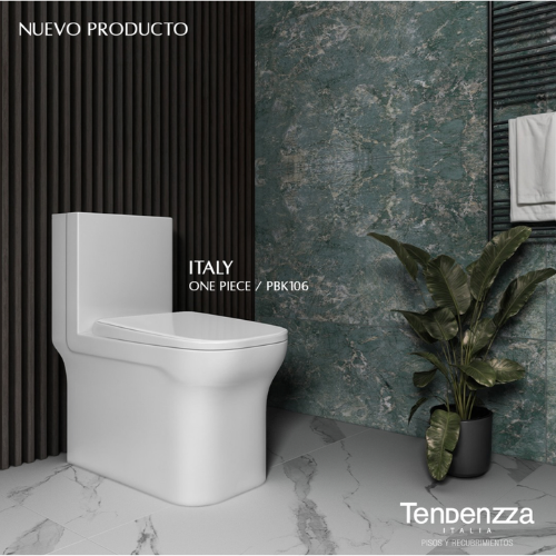 Inodoro One Piece Ahorrador descarga Dual Flush Certificado NOM Medidas 38x72x76 cm