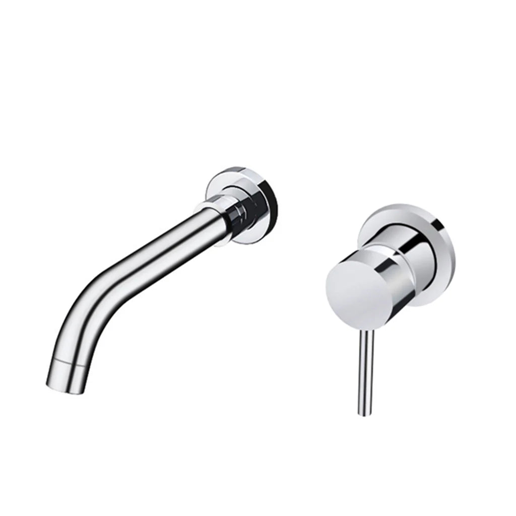 Monomando para Lavabo empotrado a Muro acabado Cromo