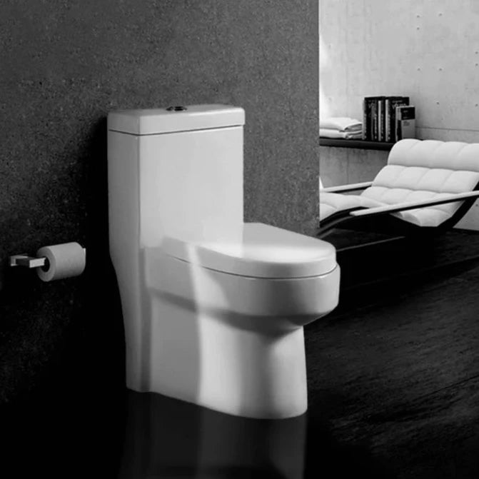Inodoro One Piece Ahorrador descarga Dual Flush Certificado NOM Medidas 40x74x63.5 cm