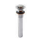 Contra Push para lavabo con rebosadero Cromo Dica 4206CP