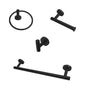 Kit Accesorios de Baño Acero Inoxidable acabado Negro Mate Valmex B57.030NEGRO