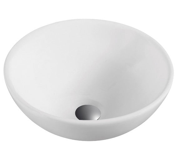 Lavabo Cerámico de Sobre Cubierta sin Rebosadero diámetro 32x15 cm