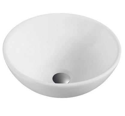 Lavabo Cerámico de Sobre Cubierta sin Rebosadero diámetro 32x15 cm