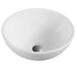 Lavabo Cerámico de Sobre Cubierta sin Rebosadero diámetro 32x15 cm