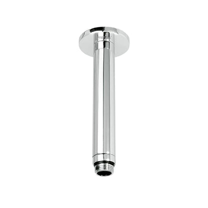 Brazo para Regadera a Techo 18 cm Latón acabado Cromo
