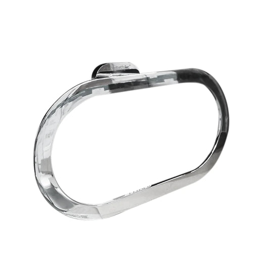 Toallero de Argolla para Baño Latón acabado Cromo Elipse