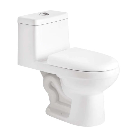 Inodoro One Piece Ahorrador descarga Dual Flush Certificado NOM, Medidas 35x67x68 cm.