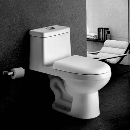 Inodoro One Piece Ahorrador descarga Dual Flush Certificado NOM, Medidas 35x67x68 cm.