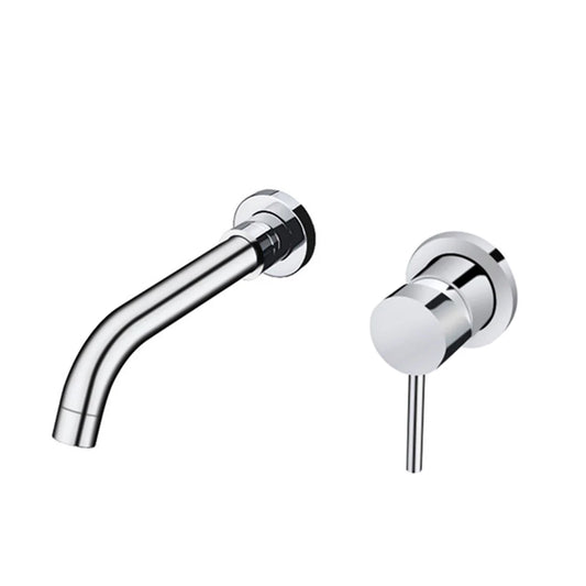 Monomando para Lavabo empotrado a Muro acabado Cromo