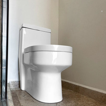 Inodoro One Piece Ahorrador descarga Dual Flush Certificado NOM Medidas 40x74x63.5 cm
